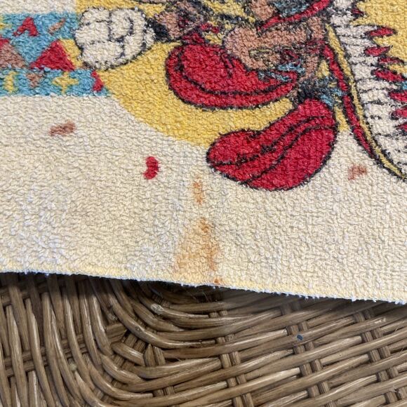 6 VTG Bath Hand Towel Lot Mickey Minnie Mouse Walt Disney Towel Set Colorful - Picture 8 of 8